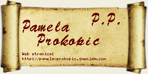 Pamela Prokopić vizit kartica